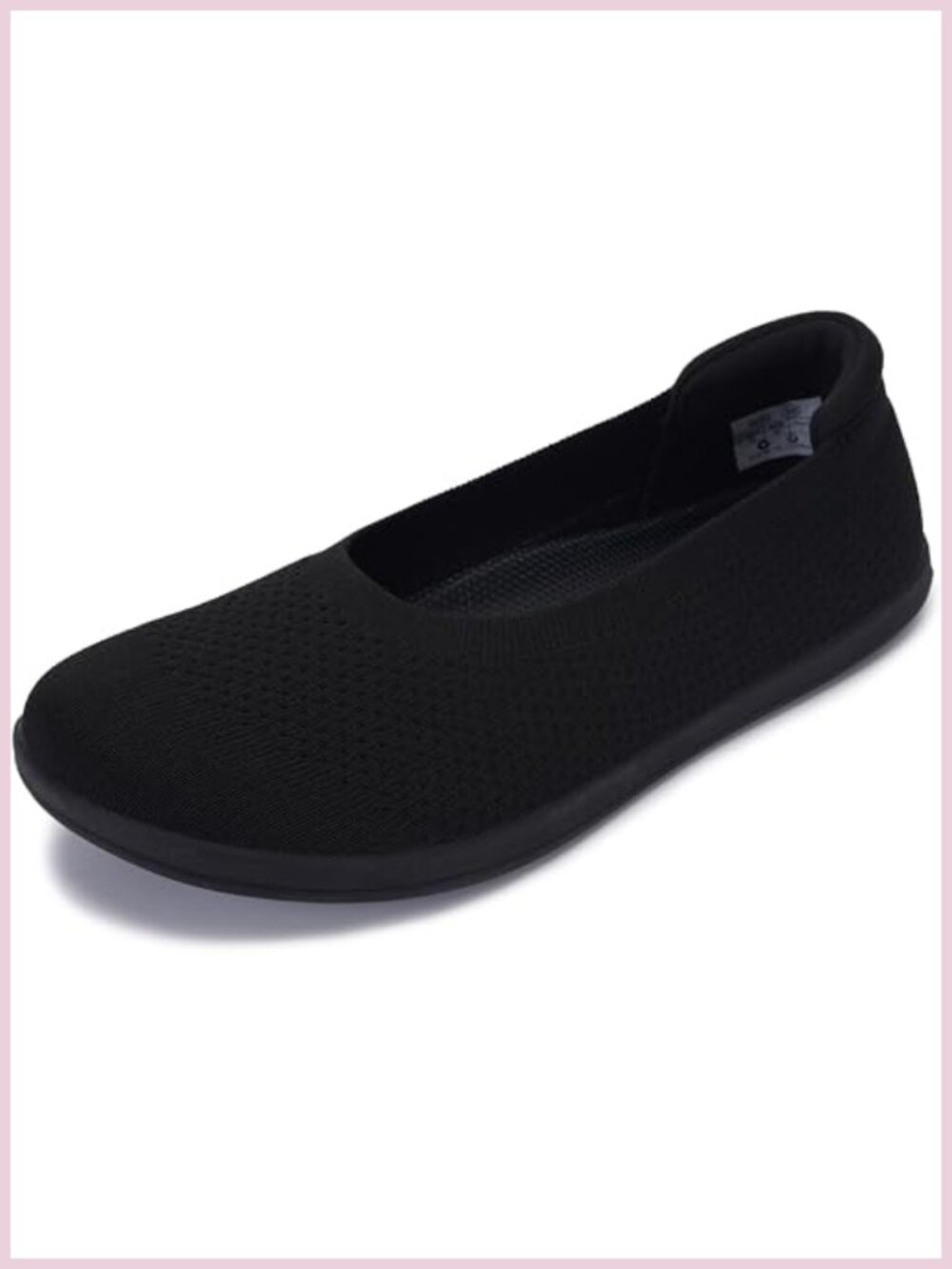 Wide Toe Box Barefoot Ballet Flats Breathable Knit Slip-On Women's
